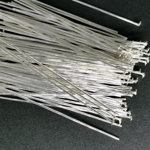 5cm-Head Pins-Silver Plated (50pcs)